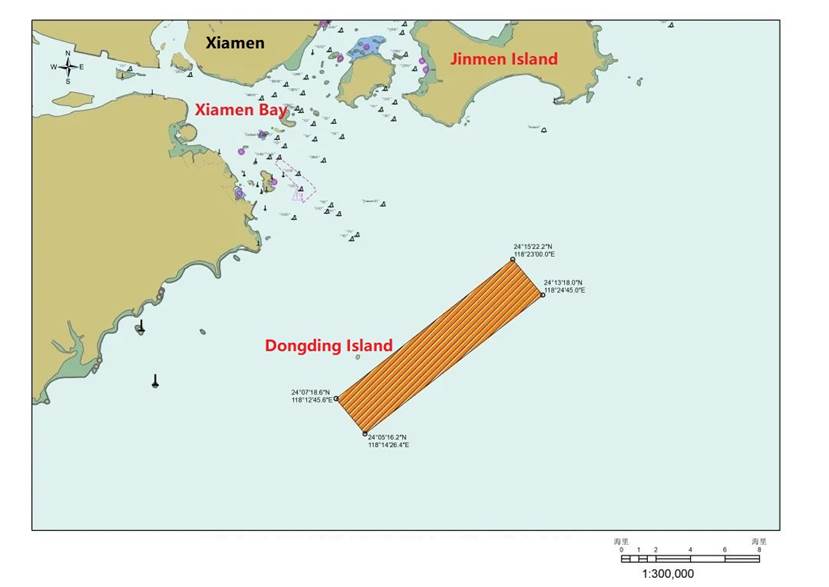 厦门湾口东碇附近海域